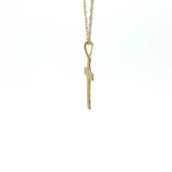 Estate 14KY Beaded Cross Pendant Image 3 Kiefer Jewelers Lutz, FL