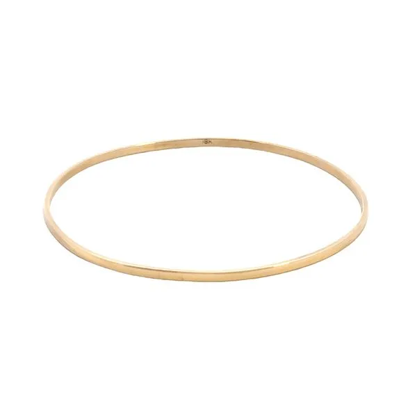 Estate 18KY 2MM Bangle Bracelet Kiefer Jewelers Lutz, FL