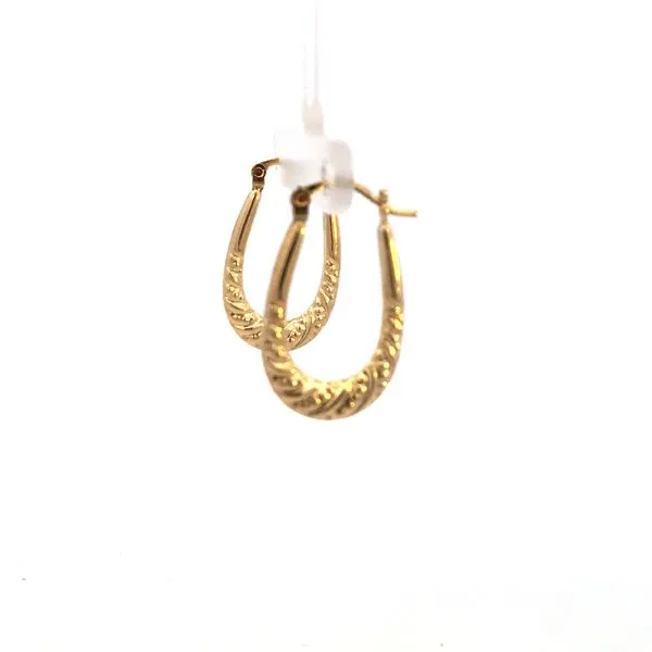 Estate 14KY Fancy Hoop Earrings Kiefer Jewelers Lutz, FL