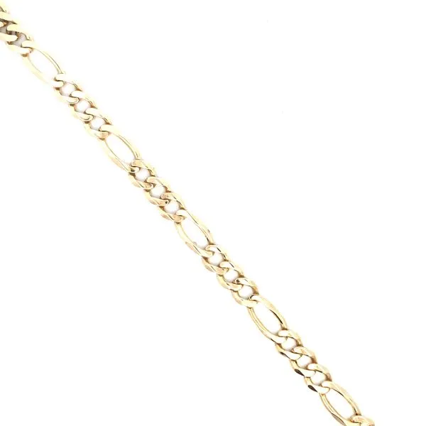 Estate 14KY Figaro Bracelet Image 3 Kiefer Jewelers Lutz, FL