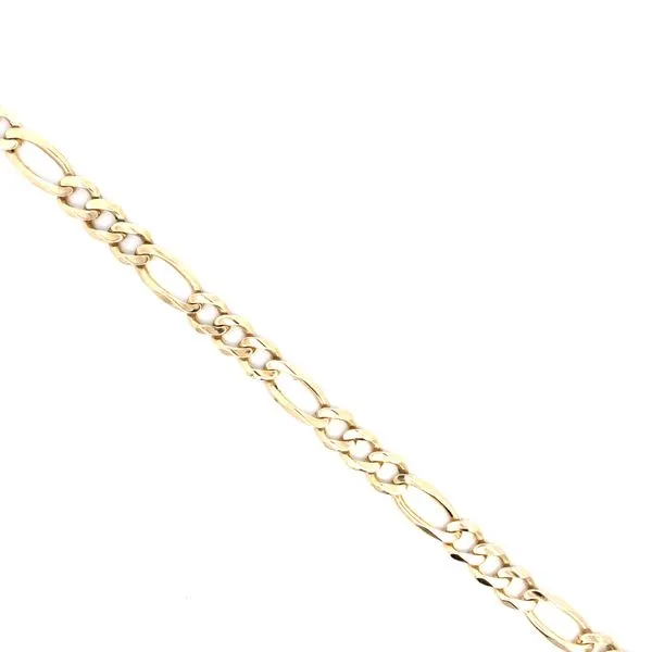 Estate 14KY Figaro Bracelet Image 4 Kiefer Jewelers Lutz, FL