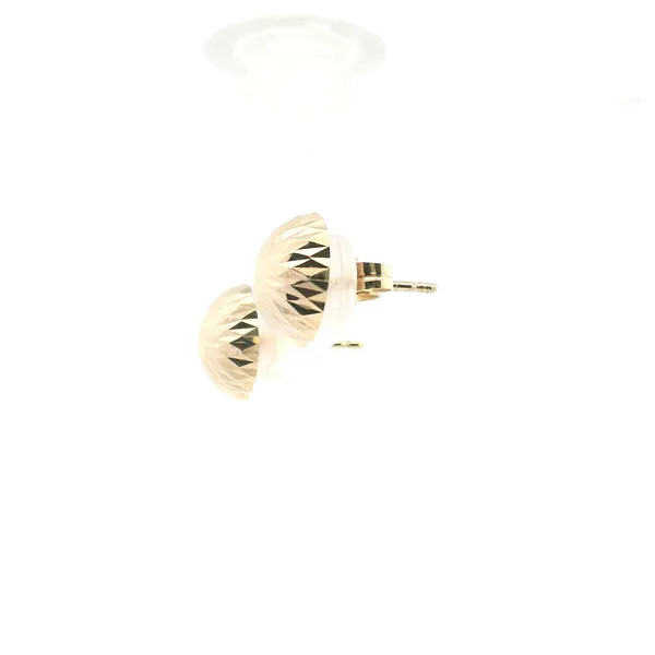 Estate 14KY Diamond Cut Stud Earrings Image 4 Kiefer Jewelers Lutz, FL