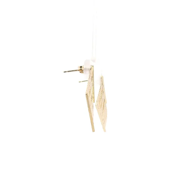 Estate 14KY Kite Shaped Fashion Earrings Image 3 Kiefer Jewelers Lutz, FL