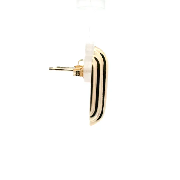 Estate 14KY Button Style Earrings Image 3 Kiefer Jewelers Lutz, FL