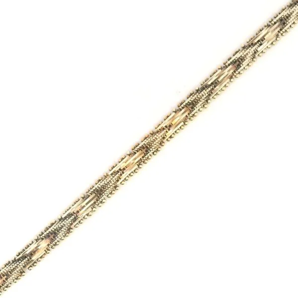 Estate 14KY Chevron Fashion Bracelet