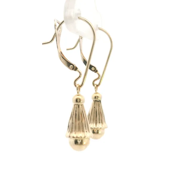Estate 14KY Tear Drop Dangle Earrings