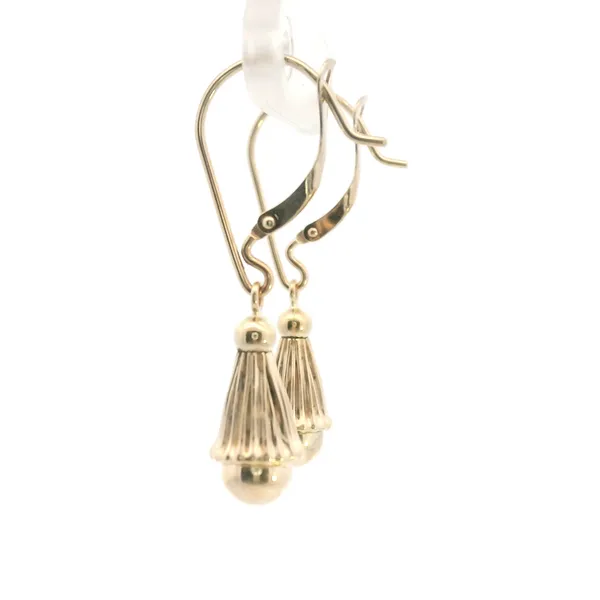 Estate 14KY Tear Drop Dangle Earrings