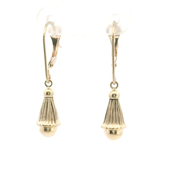 Estate 14KY Tear Drop Dangle Earrings