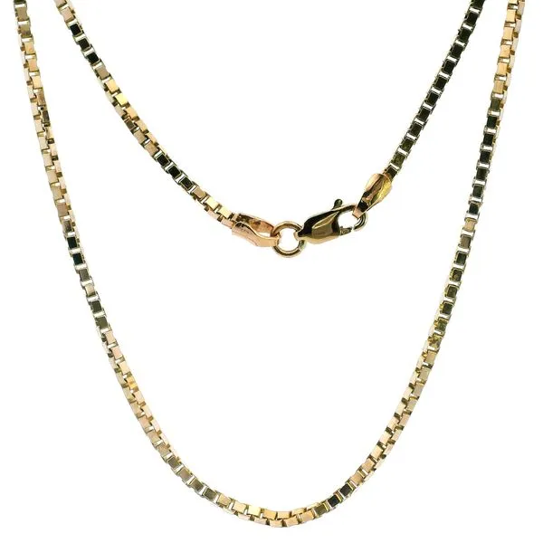 Estate 18KY Box Chain 24\
