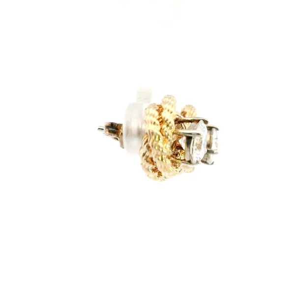 Estate 14KY Knot Style Earring Jackets Image 3 Kiefer Jewelers Lutz, FL