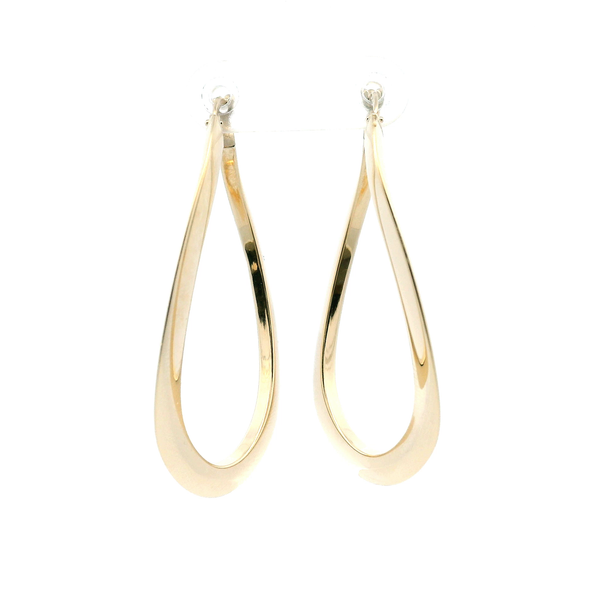 Estate 14KY Oval Twist Hoop Earrings Kiefer Jewelers Lutz, FL