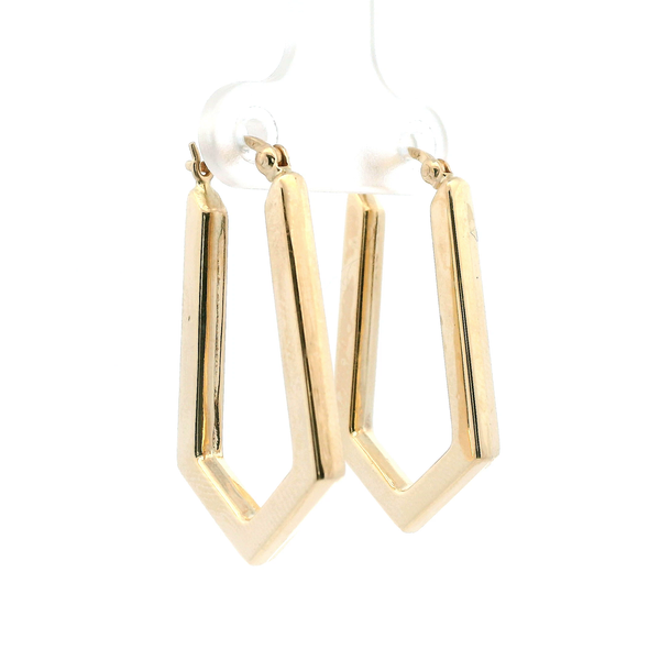 Estate 14KY Geometric Hoop Earrings Kiefer Jewelers Lutz, FL