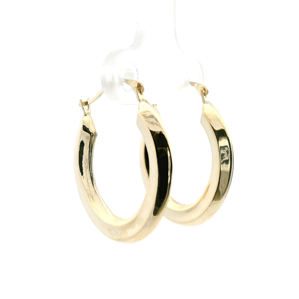 Estate 14KY Oval Hoop Earrings Kiefer Jewelers Lutz, FL