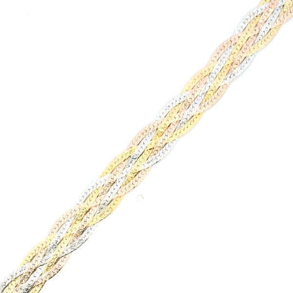 Estate 14K Tricolor Woven Bracelet Kiefer Jewelers Lutz, FL