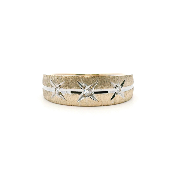 Estate 14KY Diamond Textured Wedding Band Kiefer Jewelers Lutz, FL