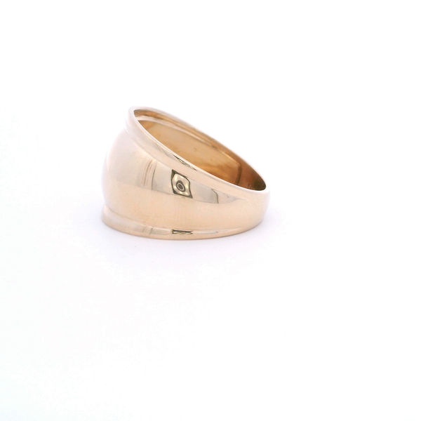 Estate 10KY 13MM Domed Tapered Fashion Ring Image 3 Kiefer Jewelers Lutz, FL