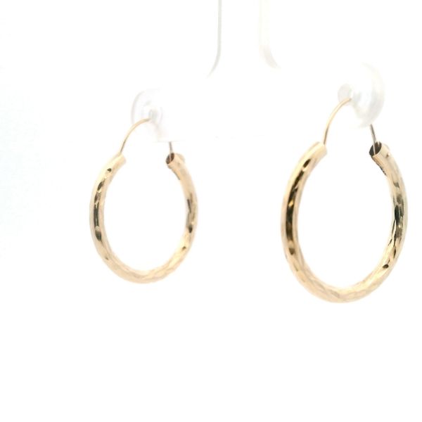 Estate 14KY DC Hoop Earrings Image 4 Kiefer Jewelers Lutz, FL