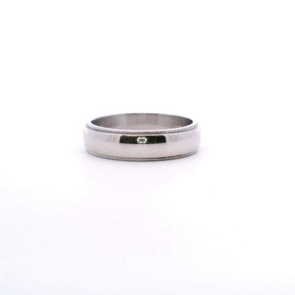 Estate Plat 6MM Milgrain 