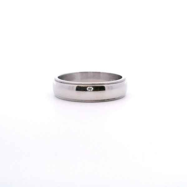 Estate Plat 6MM Milgrain 