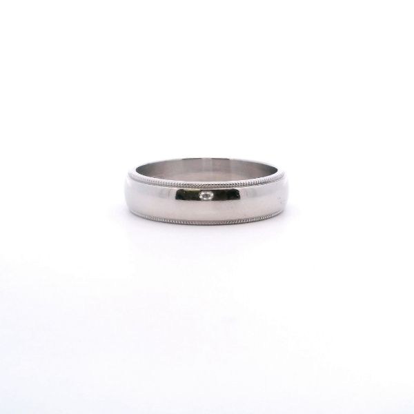 Estate Plat 6MM Milgrain 