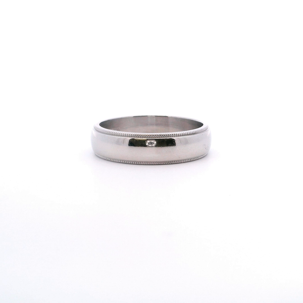 Estate Plat 6MM Milgrain 