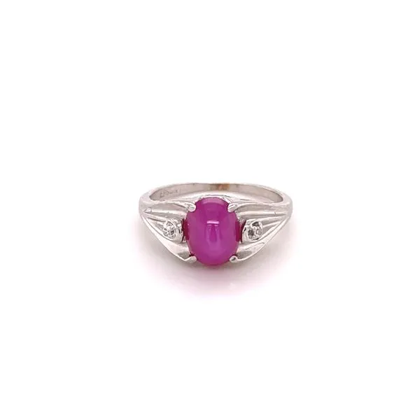 Estate 14K Synthetic Star Ruby Ring Kiefer Jewelers Lutz, FL