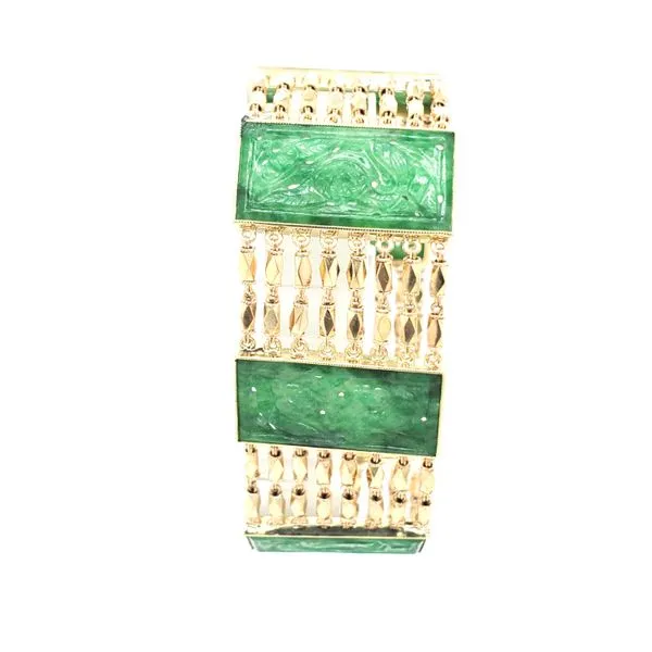 Estate Carved Jade Bracelet Kiefer Jewelers Lutz, FL