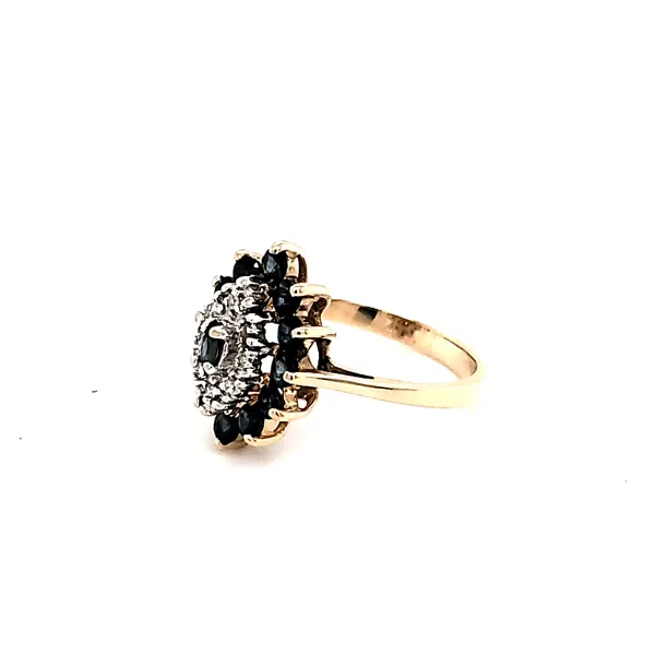 Estate 10K Sapphire and Melee' Ring Image 3 Kiefer Jewelers Lutz, FL
