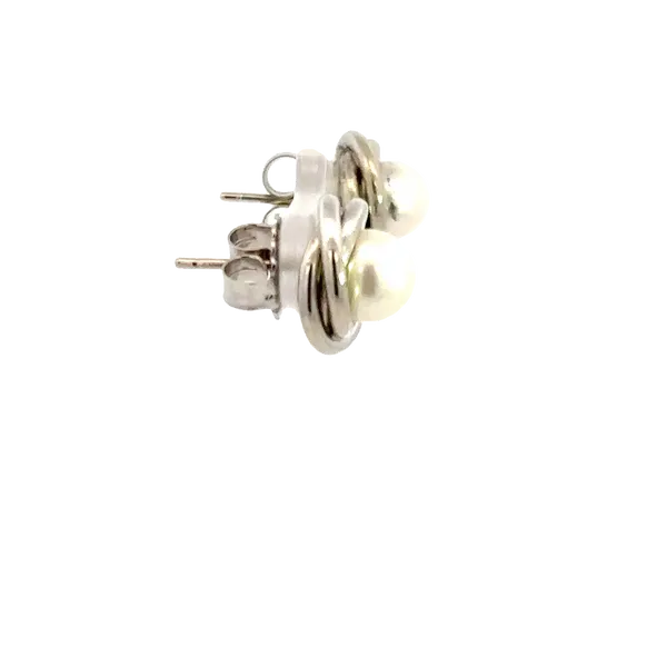 Estate 18K Pearl Earrings Image 3 Kiefer Jewelers Lutz, FL