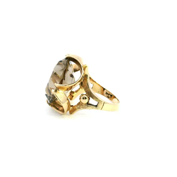 Estate 14KY Smokey Quartz Ring Image 4 Kiefer Jewelers Lutz, FL