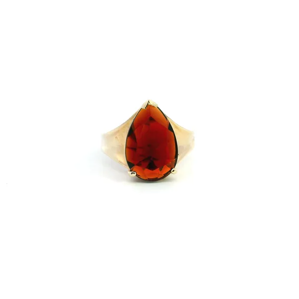 Estate 10KY Pear Shape Garnet Ring Kiefer Jewelers Lutz, FL