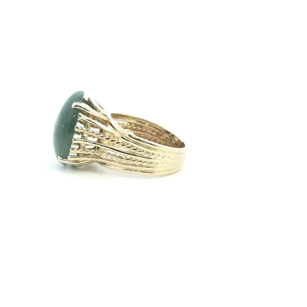 Estate 14KY Jade Fashion Ring Image 4 Kiefer Jewelers Lutz, FL
