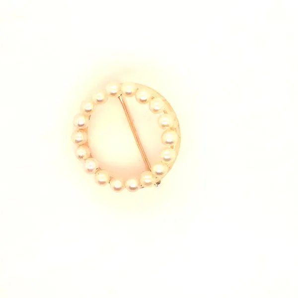 14K Seed Pearl Circle Image 3 Kiefer Jewelers Lutz, FL