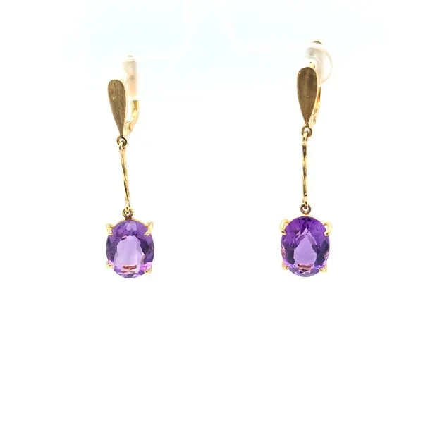 15K Estate Amethyst Drop Earrings Kiefer Jewelers Lutz, FL