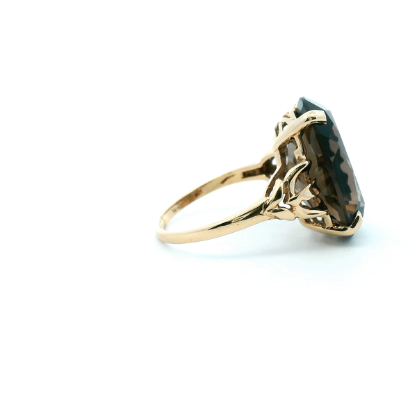 Estate 14KY Smokey Quartz Fashion Ring Image 3 Kiefer Jewelers Lutz, FL
