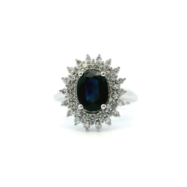 Estate 14KW Sapphire and Diamond Fashion Ring Kiefer Jewelers Lutz, FL