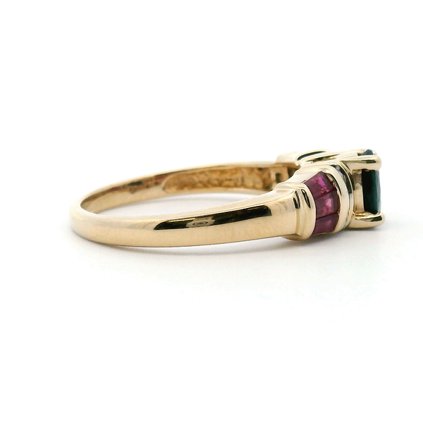 Estate 14KY Ruby, Diamond, and Spinel Fashion Ring Image 3 Kiefer Jewelers Lutz, FL