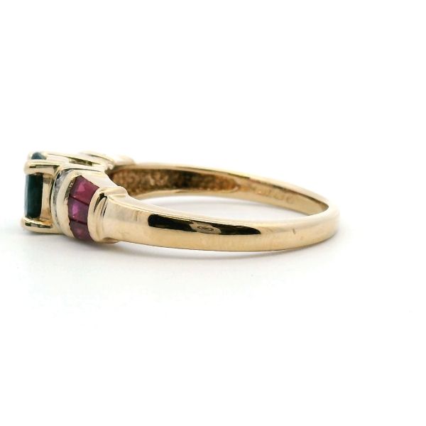 Estate 14KY Ruby, Diamond, and Spinel Fashion Ring Image 4 Kiefer Jewelers Lutz, FL