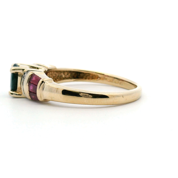 Estate 14KY Ruby, Diamond, and Spinel Fashion Ring Image 4 Kiefer Jewelers Lutz, FL