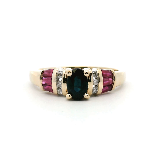 Estate 14KY Ruby, Diamond, and Spinel Fashion Ring Kiefer Jewelers Lutz, FL