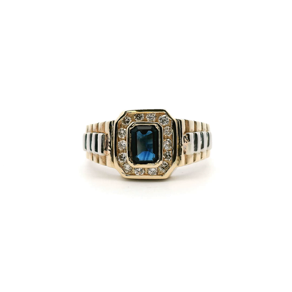 Estate 14KYW Sapphire and Diamond Fashion Ring Kiefer Jewelers Lutz, FL