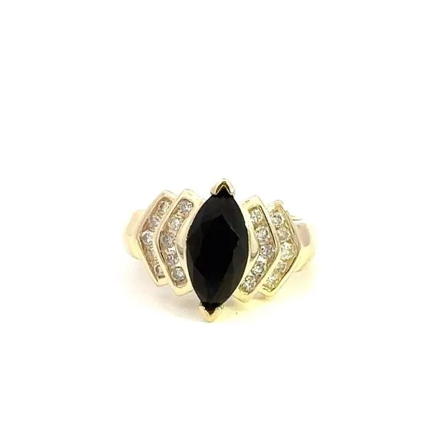 Estate 14KY Onyx and Diamond Ring Kiefer Jewelers Lutz, FL