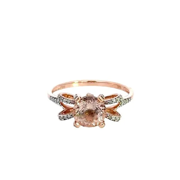 Estate 10KR Morganite Bow Tie Ring Kiefer Jewelers Lutz, FL