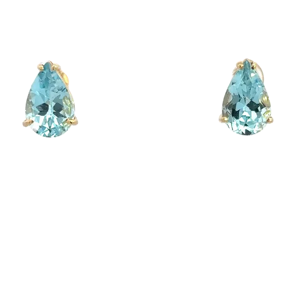 Estate 14K Blue Topaz Earrings Kiefer Jewelers Lutz, FL