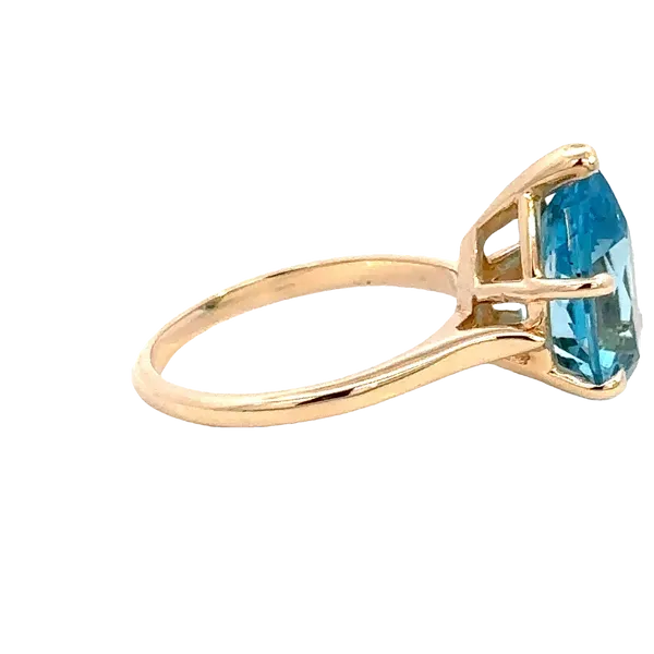 Estate 14K Blue Topaz Ring Image 3 Kiefer Jewelers Lutz, FL