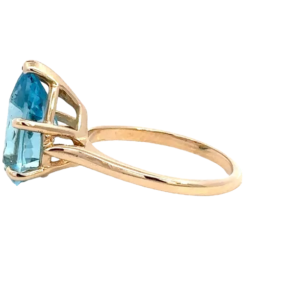 Estate 14K Blue Topaz Ring Image 4 Kiefer Jewelers Lutz, FL