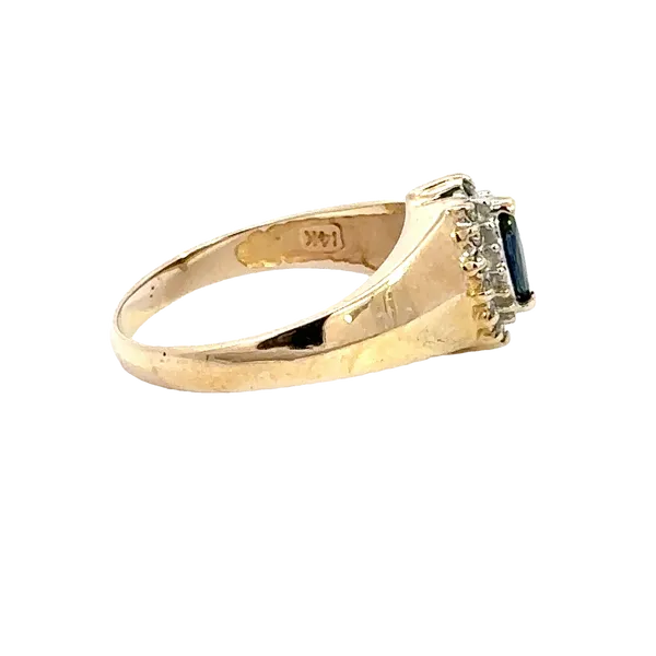 Estate 14K Iolite & Diamond Ring Image 3 Kiefer Jewelers Lutz, FL