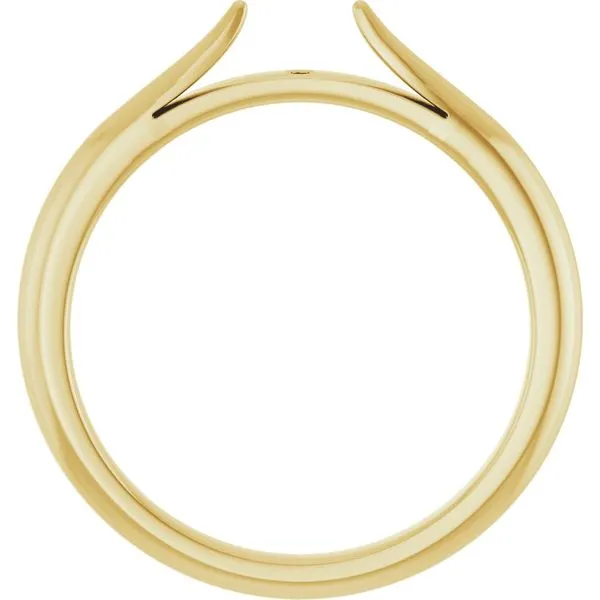 14k yellow gold engagement ring mounting Image 4 Lake Saint Louis Jewelers Lake Saint Louis, MO