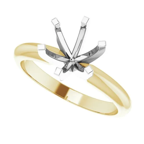 14k yellow gold solitaire engagement ring mounting Image 2 Lake Saint Louis Jewelers Lake Saint Louis, MO