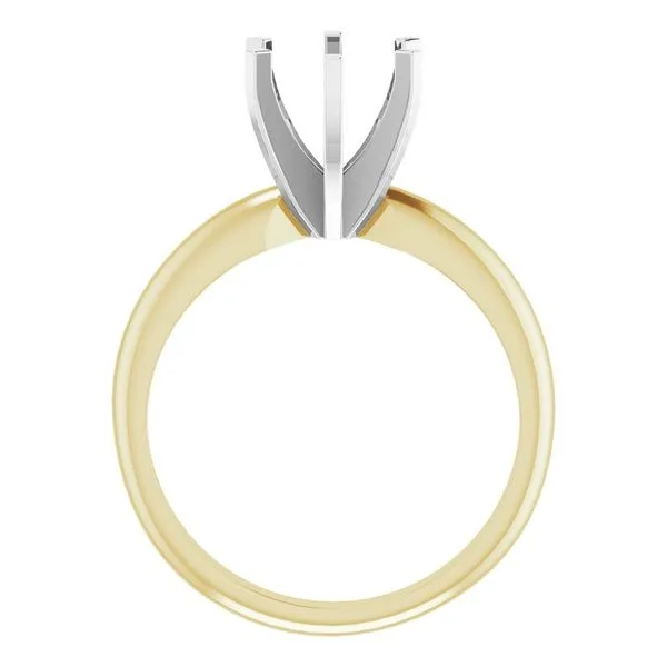 14k yellow gold solitaire engagement ring mounting Image 5 Lake Saint Louis Jewelers Lake Saint Louis, MO